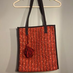 Universal Threads Red Flower Bag